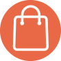 Icon of a shopping bag