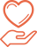 Icon of a hand holding a heart
