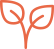 Icon of a stem with two leaves on it.
