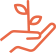 Icon of hand holding a growing plant